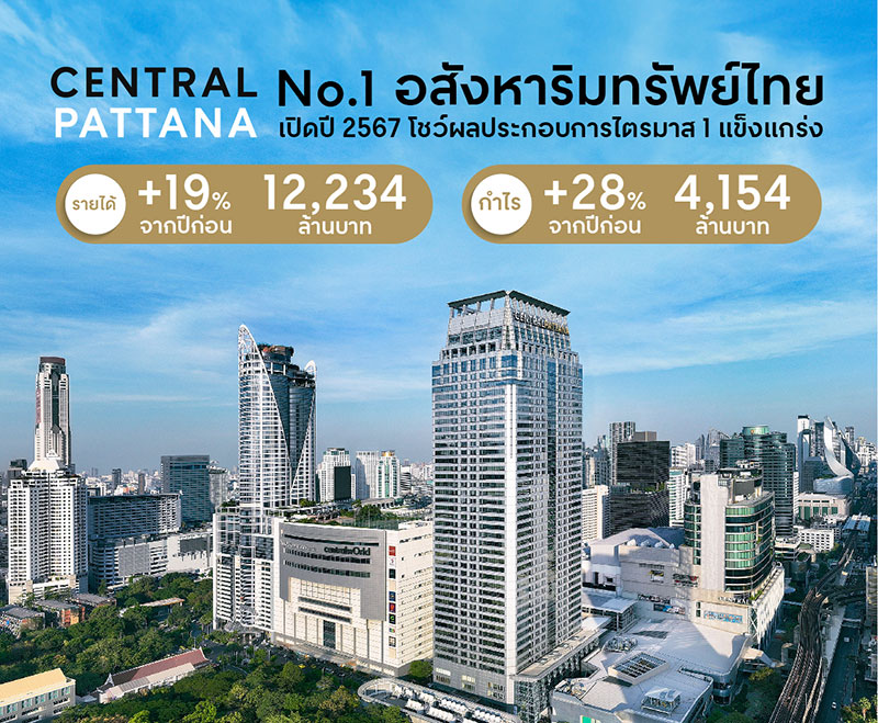 Central Pattana reports strong growth for Q1 / 2024