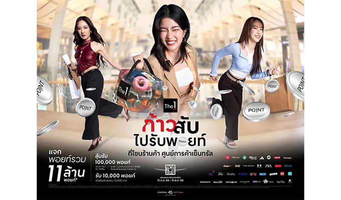 ประกาศรายชื่อผู้โชคดี รางวัล Lucky Draw แคมเปญ  The 1 ก้าวสับไปรับพอยท์ ที่โซนร้านค้า 15 กันยายน – 31 ตุลาคม 2568